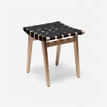 Jens Risom, Stool, model 667-W, cotton webbing, maple