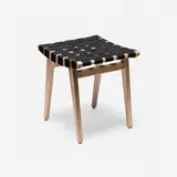 Jens Risom, Stool, model 667-W, cotton webbing, maple