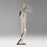 Franz Hagenauer, Musician: Trumpeter, 1978-87, nickel-plated brass, enameled steel