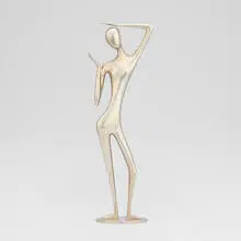 Franz Hagenauer, Standing Female Figure, 1975-87, nickel-plated brass