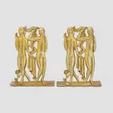 attribution Karl Hagenauer, Bookends, pair, c. 1930, brass