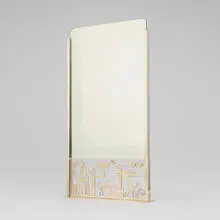 Karl Hagenauer, Mirror, c. 1940, nickel-plated brass, mirror