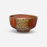 Rare tea bowl by Toshiko Takaezu, 1995-96, anagama-fired Shigaraki stoneware, sold Aug 2025