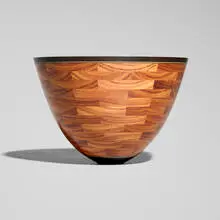 Bud Latven, Bowl, 1990, Brazilian rosewood, African blackwood