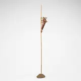 Dominique Morel, Entrave #8, 1989, wood, hide, stone