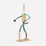 Richard Shaw, Walking Figure with Tower, 1983, trompe l'oeil hand-decorated and glazed porcelain