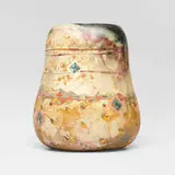 Bennett Bean, Vase, c. 1983, pit-fired and painted earthenware