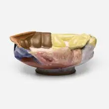 John Gill, Shallow Bowl #6, 1992, hand-built and glazed stoneware
