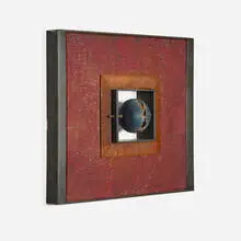 Keith Clayton, Net and Sphere, 2005, pâte de verre, electro-plated copper