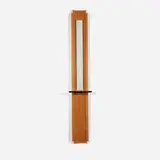 John Dodd, Wall Notice, c. 1993, makore, mahogany, mirrored glass, granite