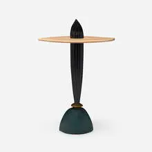 Peter Dudley, Bundle table, 1992, ebonized mahogany, bleached cherry, painted poplar
