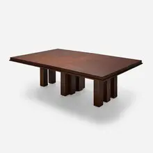 Wendell Castle Collection, Paragon dining table, c. 2000, figured maple, walnut