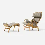Bruno Mathsson, Pernilla 69 lounge chair and ottoman