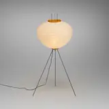 Isamu Noguchi, Akari light sculpture, model 10A, 1952, washi paper, enameled steel, bamboo, cane