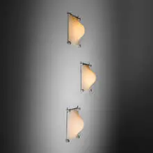 Elio Martinelli, Bolla Luminous wall panels, set of three, 1965, acrylic, aluminum