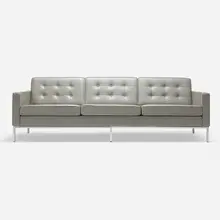 Florence Knoll, Sofa, 1954 / 2009, upholstery, chrome-plated steel