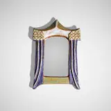 Les Argonautes, Wall mirror, c. 1960, glazed stoneware, mirrored glass