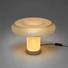 Angelo Mangiarotti, Lesbo table lamp, glass, polished steel