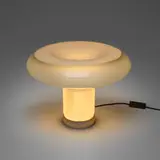 Angelo Mangiarotti, Lesbo table lamp, glass, polished steel