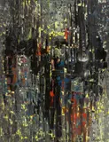 Fred Thieler, R.G-B-4/58, 1958, Mischtechnik auf Papier, auf Leinwand aufgezogen
