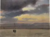 Théodore Gudin, Seestück mit Fischerboot