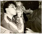 Keith Haring, Jean-Michel Basquiat and Friend by Andy Warhol, 1984, Silbergelatineabzug, sold Jul 2020