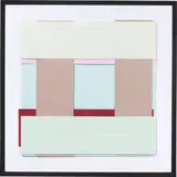 Face 67 by Imi Knoebel, 2003, Acryl auf Kunststofffolie, collagiert, auf Alu-Dibond, sold Jun 2021