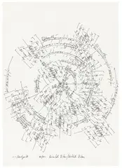 Jorinde Voigt, ReWrite- Studie 12, 2008, Tinte und Bleistift auf Papier