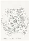 Jorinde Voigt, ReWrite- Studie 12, 2008, Tinte und Bleistift auf Papier