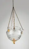 Wien, Glas, geschnitten; Bronze, feuervergoldet, Ø 35 cm (13 ¾ in.)