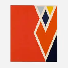 Larry Zox, Untitled, screenprint in colors
