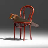 Chair 905 by Garry Knox Bennett, 2006, lacquered wood, saw, sold Mar 2025