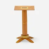 Occasional table by Garry Knox Bennett, 2005, various hardwoods, lacewood, pigmented epoxy, bamboo, plywood, sold Mar 2025
