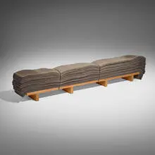 Sue Wheatley, Bench, 2001, pine, felt, steel