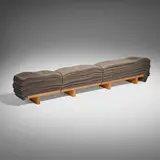Sue Wheatley, Bench, 2001, pine, felt, steel