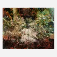 Jerry Carniglia, Self-Portrait (Diptych), 1993, oil on canvas