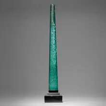 Monumental vase by John Lewis, 1997, cast glass, sold Mar 2025