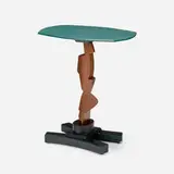 Garry Knox Bennett and Mark Sfirri, STDBA #6 occasional table, 2015, walnut, lacquered wood, Fountainhead