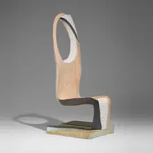 Alan Siegel, Green Skate chair, c. 2006, laminated and carved wood