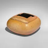 David Shaner, Pillow pot, c. 1986, wood-fired stoneware