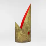 Jonathan Bonner, Billfish umbrella stand, 1992, patinated and enameled copper
