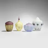 Toru Sato, Collection of four works, 2005, core-formed and lampworked glass