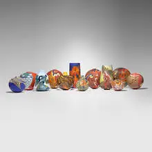 George Thiewes, Collection of twelve works, 1976-87, hand-blown glass