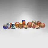 George Thiewes, Collection of twelve works, 1976-87, hand-blown glass