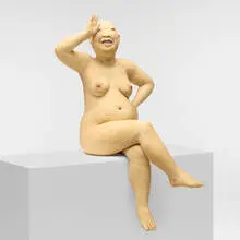 Nude by Esther Shimazu, 2004, glazed stoneware and porcelain, sold Aug 2025