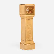 Silas Kopf, Is Anyone Paying Attention? cabinet, 2009, Japanese tamo, mixed wood inlay, abalone shell