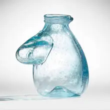 Marvin Lipofsky, Early vase, 1965, hand-blown glass