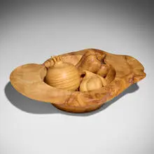 Untitled by Michelle Holzapfel, 1981, sugar maple burl, sold Aug 2025