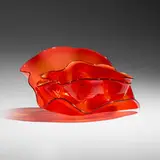 Roman Red Seaform Pair by Dale Chihuly, 2006, hand-blown glass, sold Aug 2025