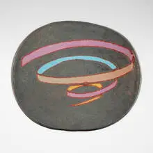 Jun Kaneko, Untitled (Oval), 1984-85, glazed stoneware